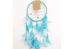 DREAMCATCHERWORLD.CO.UK Turquoise Blue Dream Catchers/Dreamcatchers Beautiful Home Decor & Kids Room Wall Hanging Party Bag Filler Item Catch All Those Bad Dreams No More Sleepless Nights