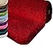 Produktbild Badematte | kuscheliger Hochflor | Rutschfester Badvorleger | viele Größen | zum Set kombinierbar | Öko-Tex 100 Zertifiziert | 50x80 cm | Berry Red (Rot)
