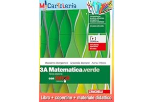 REBILLO MATEMATICA.VERDE CONF. 3A + 3B CON TUTOR (9788808868893) + copertine + Il tuo libro scolastico copertinato con articoli di cartoleria per la scuola