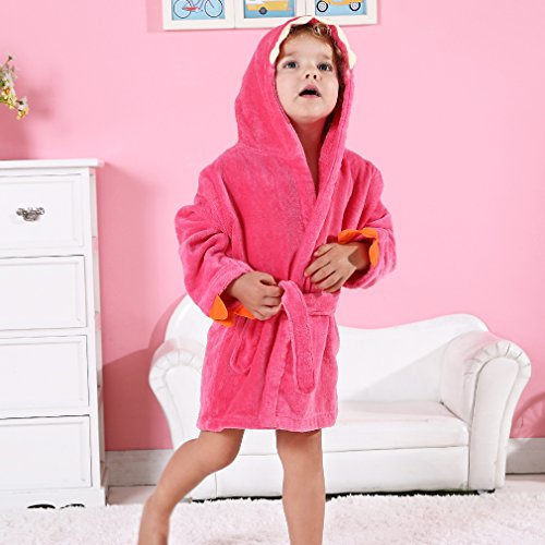 MICHLEY Baumwoll Tier Dinosaurier Stil Bademantel Kapuze Babytuch - 3