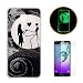Produktbild Samsung Galaxy A3 (2016)/A310F Luminous Hülle (Mit Frie HD Displayschutzfolie) Leuchtende Silikone Rückhülle Für iPhone 6 6s Plus 5.5 Zoll Inch Silikon Etui Handy Hülle Weiche Transparente Luminous TPU Back Case Tasche Schale Leuchten In Der Nacht Samsung Galaxy A3 (2016)/A310F-Nightmare Before Christmas