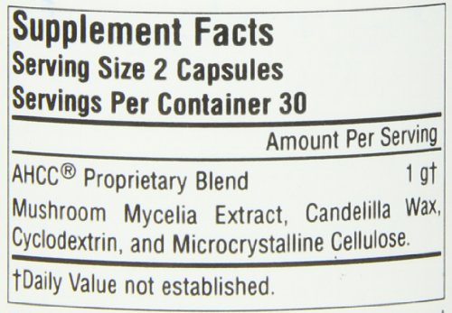 Planetary Herbals Ahcc Capsules, 60 Caps, 500 Mg