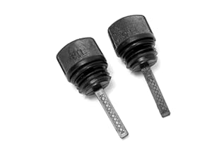 Ruimou 2pcs 19mm 25mm Generator Oil Dipstick and Oil Filler Cap, Compatible With Honda GX160/GX340/GX390 Engine168F/188F Lawnmower (M25-2Pcs)