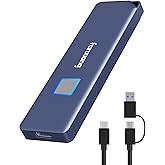 fanxiang 2TB External SSD with Fingerprint Encryption, Up to 1070MB/s, 2TB SSD External Drive, External Solid State Drive, US