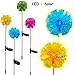 Produktbild 1 Stück _ Solar Leuchte - " Blüte & Blume - BUNT " - incl. Name - mit LED Licht - Solarblüte - Garten Wetterfest für Außen - Pusteblume / Löwenzahn - Figur & Gartendeko Solarleuchte Solarbetrieben - Laterne Gartenleuchte Außenbeleuchtung - Solarblume Dekofigur / Kanne - Photovoltaik - Lampe / Gartendeko
