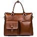 Produktbild BOSTANTEN Herren/Frauen Leder Aktentasche Laptoptasche Businesstasche Umhängetasche Vintage Groß Braun