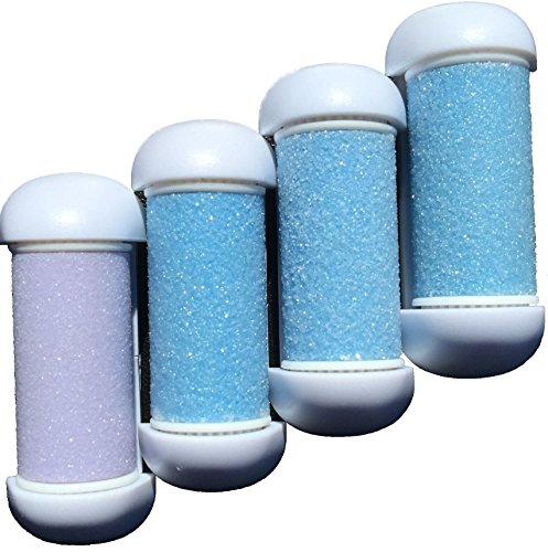 4 Ersatzrollen für Hornhautentferner - HE-501 - 3 mal grob und 1 mal fein