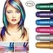 Produktbild Haarkreide, Metallische Glitter Temporäre Haarkreide, CIDBEST® 6 Farben Tragbare Hair Chalk Set, Halloween Sexy Haarkreide, Metallic Glitter Temporary Hair Color,Edge Blendable Chalkers, Haarfarbe dauert bis zu 2-3 Tage, Arbeiten auf allen Arten der Haarfarbe für Kinder und Teenager Karneval, Halloween, Partys etc.