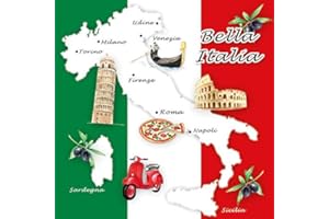 Ambiente Serviettes Lunch/Party 33 x 33 cm Bella Italia