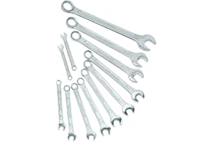 Mannesmann - M 130-12DIN - Juego de llaves combinadas de boca y estrella, 12 piezas, 6-22 mm, CV, GS