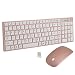 Produktbild Wireless Tastatur und Maus Set, Hi-azul Kompakt Wenig Lärm 2,4 GHz Kabellose Tastatur und Maus Set mit Nummernblock für Haus und Büro verwenden (Rose Gold)
