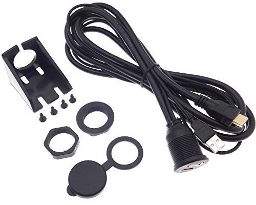 USB HDMI 2m Kabel Verlängerung Wasserdicht Buchse Stecker Einbau Montage Adapter