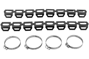 JOYZAN Protector Universal Escape Térmico Motocicleta, Aislamiento Tubo Motocicleta Aleación Aluminio Cubierta Escudo Silenciador Orificio Protección Llama Uni Aislante Disipación Antiquemaduras