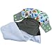 Bambungle, Reusable Bamboo Cloth Nappy | One size fits all | Made with natural charcoal bamboo cloth | A very soft gentle and durable inner lining with double leak guard protection | Washable & eco-friendly | Two super absorbent microfibre inserts included | Adorable patterns on breathable waterproof outer lining | Fit baby 3-15kgs |100% Guarantee