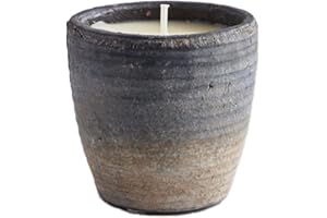 ST EVAL St. Eval Sea Salt - Coastal Collection - Small Pot Candle - Navy and Grey Ombre - Unique Ozonic and Citrus Scent Reminiscent of The Ocean - Made in Cornwall
