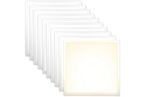 ‎XTEND ECOLIGHT Xtend EcoLight 10x LED Panel 62x62cm Rasterleuchte 40W 3000K Warmweiß 3400lm flimmerfrei LED Deckenleuchte PLe2.2