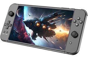 BULUHAHA Powkiddy X70 Console Giochi Portatile 7 pollici schermo HD, Console Giochi 32G 3000+ giochi, 3500mAH Videogiochi Pad, Console Retro Game supporta l'uscita HD, Combattimento a due giocatori