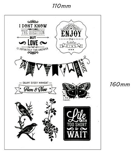 be fancy! Silikonstempel Set – Clear Stamps – Stempel – 50-teilig – transparent - 3