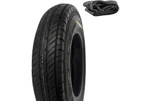 ECOVELO 1 Pneu 4.00 – 10 + Chambre à air Pneu renforcé TUBE TYPE 4 PR TT pour Chariot Remorque pour Bateau, Rechange pour Chariot Agricole