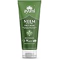Ayumi Neem & Tea Tree Face Mask, Deeply Cleanses & Refreshes the Skin, With French Green Clay to Draw Out Impurities & Soak up Excessive Oilness - 1 x 100ml