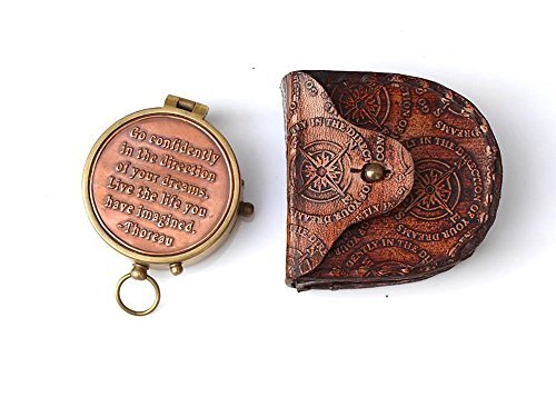 Roorkee Instruments India) Una casa de reproducción náutica Regalo de acción de Gracias/brújula grabada Bolsillo magnético direccional Regalo Personalizado para Camping, Senderismo y Turismo