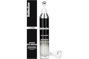 ZOONVII Suero para Ojos con 5% Cafeína, Sérum Para Ojos Roll-On, con Retinol Ácido Hialurónico, para Hinchazón Arrugas Lineas Finas y Ojeras, Eye Serum, Cuidado del Contorno de Eyes, 20ml