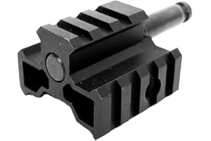 AIRSOFT WEBSITE Airsoft Gear Parts Accessories E&C Tri-Rail Bipod Adaptor Connector for Warrior MB01/L96 MB01 MB04 MB05 Sniper Black