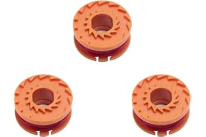 PILIKOLL Youmeng 3 szt. sznur do podkaszarki, szpula do trawy, nylonowa żyłka, podkaszarka do trawy, zamiennik kompatybilny z kosiarką WORX WA001, 3 szt