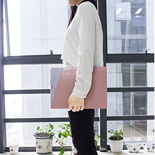 WALNEW 13 MacBook Pro 13 Zoll  A1706 A1708  Ver  ffentlicht in 2016 2017  Schutzh  lle  H  lle Sleeve Case  Cover  mit Zwei-Taschen-Design mit Gesch  