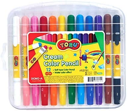 TORU Non-Toxic Cream 12-Color Pencil