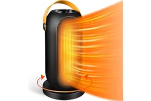 ÖRRNVTE Heizlüfter, Keramik Heizlüfter mit Überhitzungsschutz, Heizlüfter Energiesparend, 3 Modi, 70°Oscillating, Tragbare Heater für Schlafzimmer, Haus, Büro
