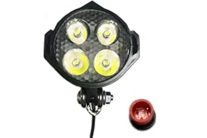 NULKOMMA Ebike Headlight 36V-48V Super Bright LED Light for Electric Bike Scooter Mountain Bike Light for Night Riding Waterproof