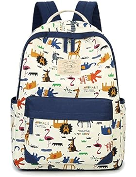 Artone Animal Leinwand Grösse Kapazität Daypacks Schulrucksäcke Passen 14