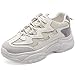 Produktbild Lovelysi Damen Chunky Sneakers Jung Casual Running Schuhe im Patchwork Kontrast/Mesh-Atmungsaktiv Design für Wandern(35-40EU)