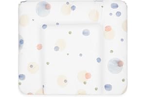 Bonky® Matelas à Langer Bebe souple 85x72 cm - Matelas à langer epais lavable - pour garçons et filles - Certifié Öko-Tex - Imperméable - Mono 5A - 72x85 cm