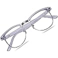 Black Jones Blue Light Blocking Glasses Semi Rimless Eyewear For Women Men Blue Ray Filter Lens Pack of 1