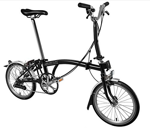 Preisvergleich Produktbild Brompton M6L 2017 schwarz zusammenklappbar Bike