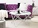 Produktbild Beliani Couchtisch Weiss/Chrom Meridian