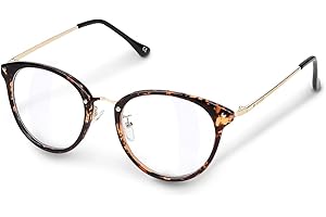 Navaris Lunettes Sans Correction - Lunettes Oculaire Sans Correction avec Monture et Verre Transparent - Femme et Homme