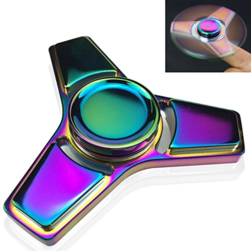 Fidget Spinner, Greatever K1 Rainbow Colorful EDC Tri Fidget Hand Spinning Toy Time Killer Stress Reducer High Speed Focus Toy Gifts Perfect for ADD, ADHD, Anxiety, Boredom and Autism Adult Kids (K1 Rainbow) Fidget Spinner, Greatever K1 Rainbow Colorful EDC Tri Fidget Hand Spinning Toy Time Killer Stress Reducer High Speed Focus Toy Gifts Perfect for ADD, ADHD, Anxiety, Boredom and Autism Adult Kids (K1 Rainbow)