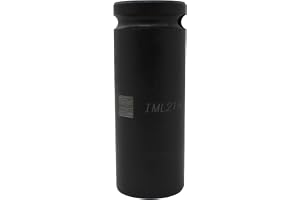TAPARIA Deep Impact Socket IML 21H, 1/2" (12.7mm) Square drive size, Chrome-Molybdenum Steel for durability and long life, 6 Point Impact Socket for Automobile, Industrial, Construction, Professional