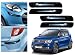 Auto Pearl Premium Quality Car Black Chrome Bumper Safety Guard Protector - Maruti Suzuki Ignis- Set of 4Pcs RS.699.00