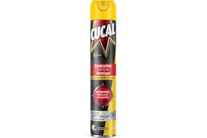 Cucal Insecticida Aerosol Fulminante contra Cucarachas, Hormigas y sus huevos (1 x 750 ml), insecticida para insectos rastreros, mata y seca en segundos, no deja residuos