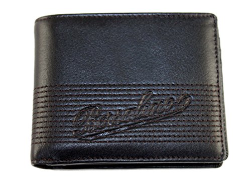Preisvergleich Produktbild Borsalino Geldbörse Geldbeutel Portemonnaie im Geschenkbox Leder 0077 Schwarz