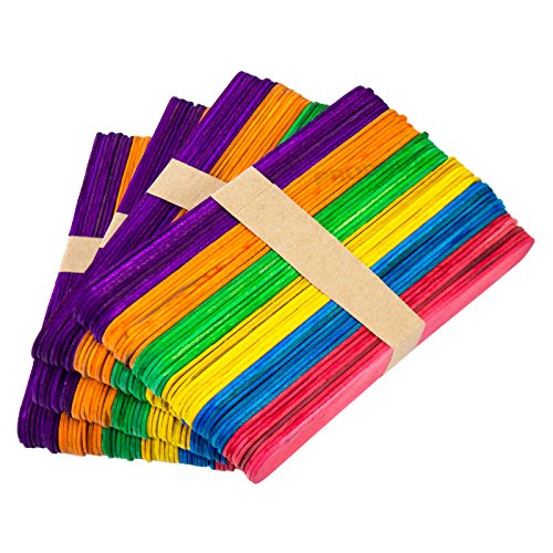 200 Pack Colour Regular Lollipop Sticks Ice Lolly Mould Stick Childrens Craft