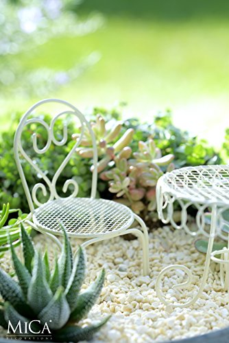 Mica decorations 172256 Mini gardening, beige