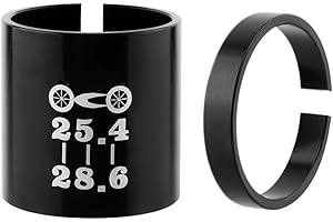 HOUSON Distanziale per stelo anteriore della bicicletta, adattatore per manubrio della bicicletta, 25,4 mm-28,6 mm