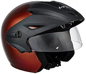 Vega Cruiser CR-W/P-B-M Open Face Helmet (Burgundy, M)