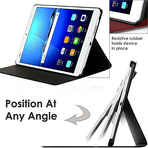 Forefront Cases® Huawei MediaPad M3 8.4 Leder Hülle Schutzhülle Tasche Smart Case Cover Stand – Rundum-Geräteschutz und intelligente Auto Schlaf / Wach Funktion - 3
