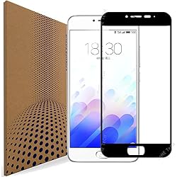 VLP [Cubrir Pantalla Completa] Meizu M3 Note Cristal Templado Protector de Pantalla, Borde 2,5D ARC Protector de Pantalla Cristal Vidrio Templado para Meizu M3 Note (Black)